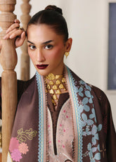 QPrints By Qalamkar Embroidered Jacquard Weaved 3 Piece Unstitched Suit QLM25QP D-QW-9B RABELLA